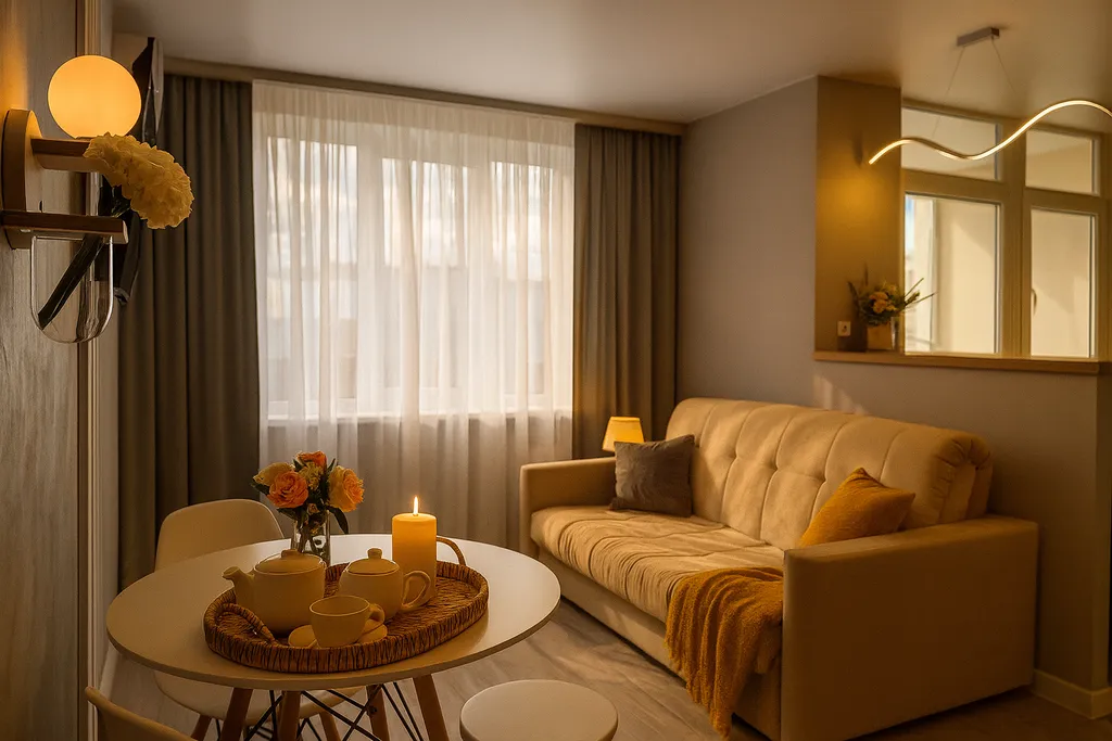 Квартира Студия с панорамными окнами и атмосферным видом — аренда посуточно в Рязань