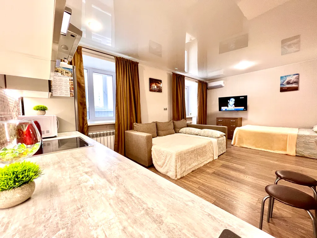 Квартира Квартира Уютная студия в ЖК Изумрудный — Самара