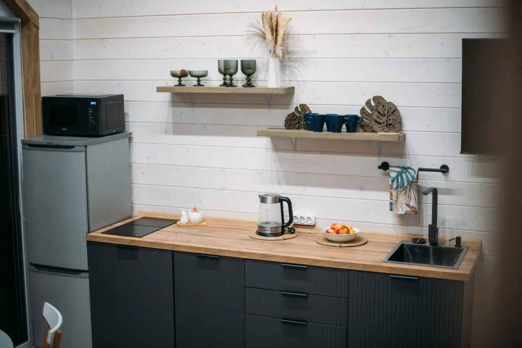 Домик у леса с банным чаном и баней