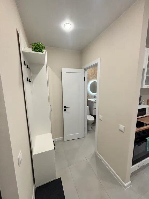 Уютная студия с красивым видом на город