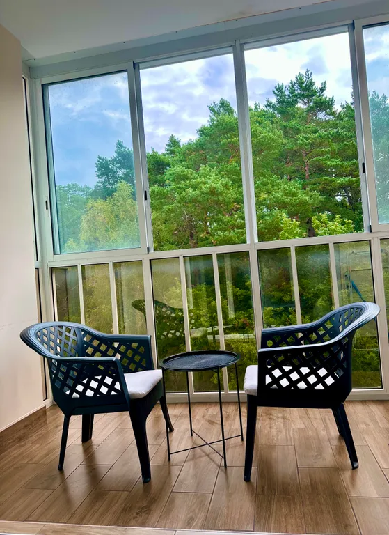 Уютная квартира с видом на сосновый лес