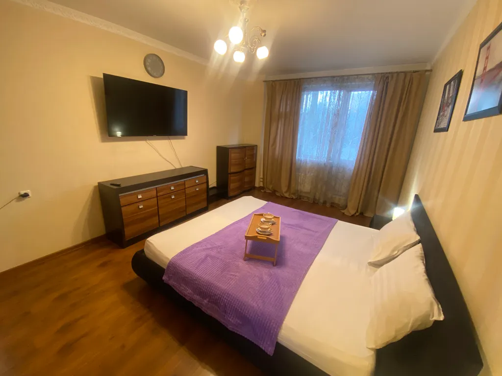 Красивая квартира с большим TV и Алисой