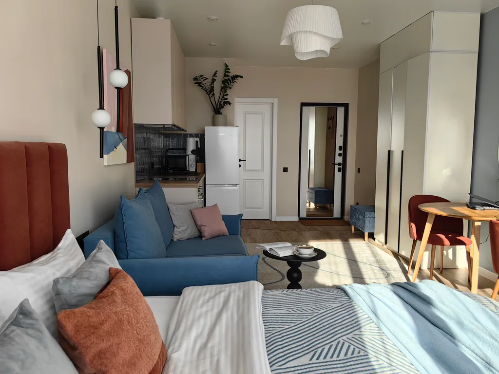 "Терракотовый берег" - Изысканная новая студия в центре города