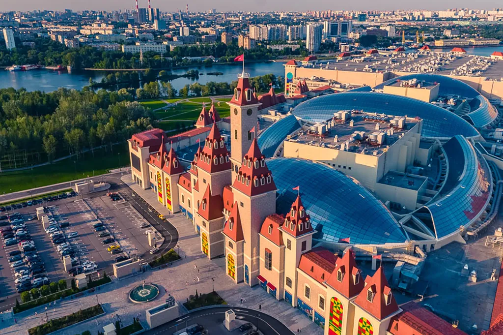 Квартира Квартира Студия рядом с Островом мечты с шикарным видом, вход в отель из метро — Москва