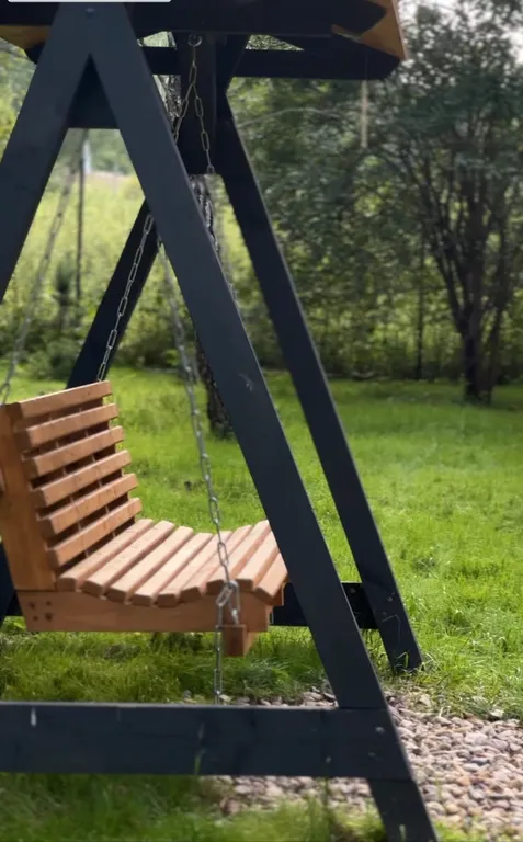 Дом в стиле a-frame в лесу в 10 км от Смоленска рядом с р. Днепр