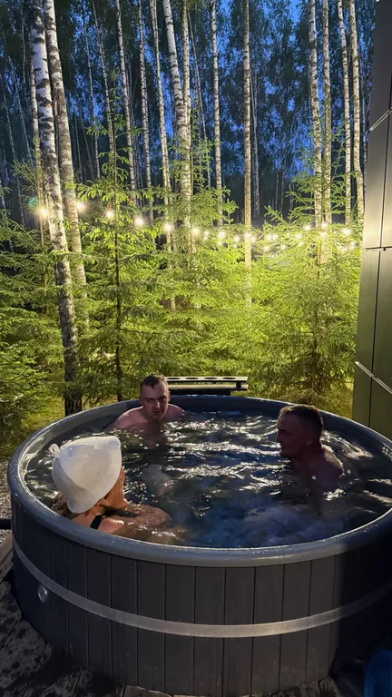 Коттедж Панорамный дом в окружении леса с сауной и чаном — Семеновское