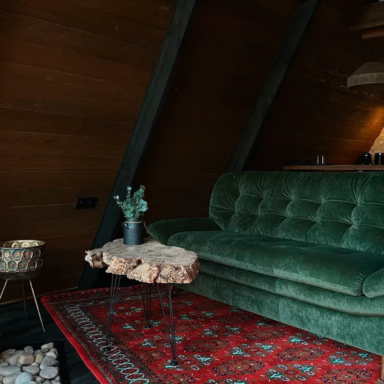 Дом с купелью и камином