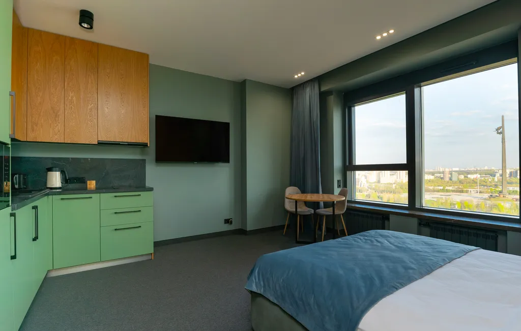 Квартира Квартира Апартамент Полулюкс с шикарными видами на Парк Победы и Поклонную гору — Москва