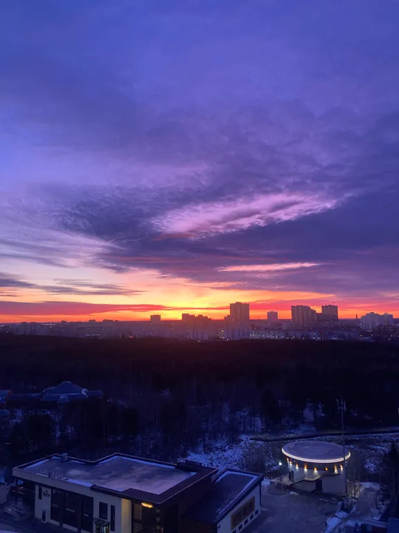 1-комнатная квартира с видом на парк За Саймой и реку Обь