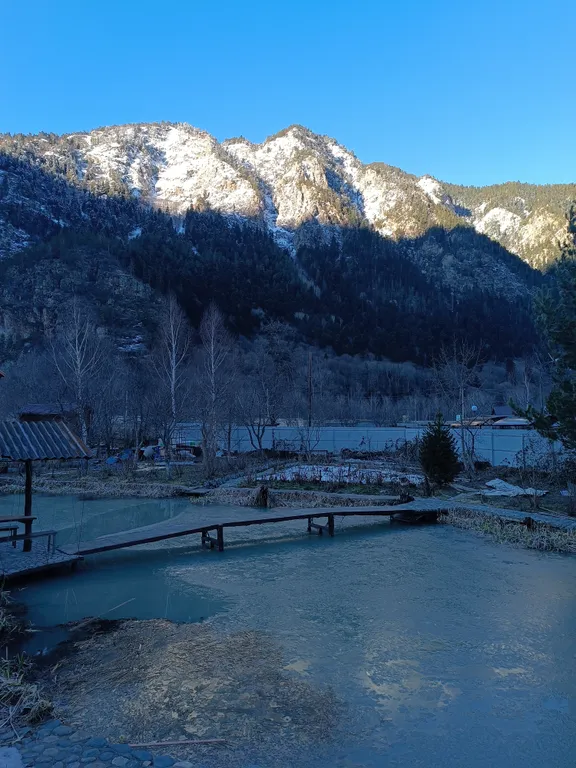 Коттедж Дом с баней и озером — Теберда