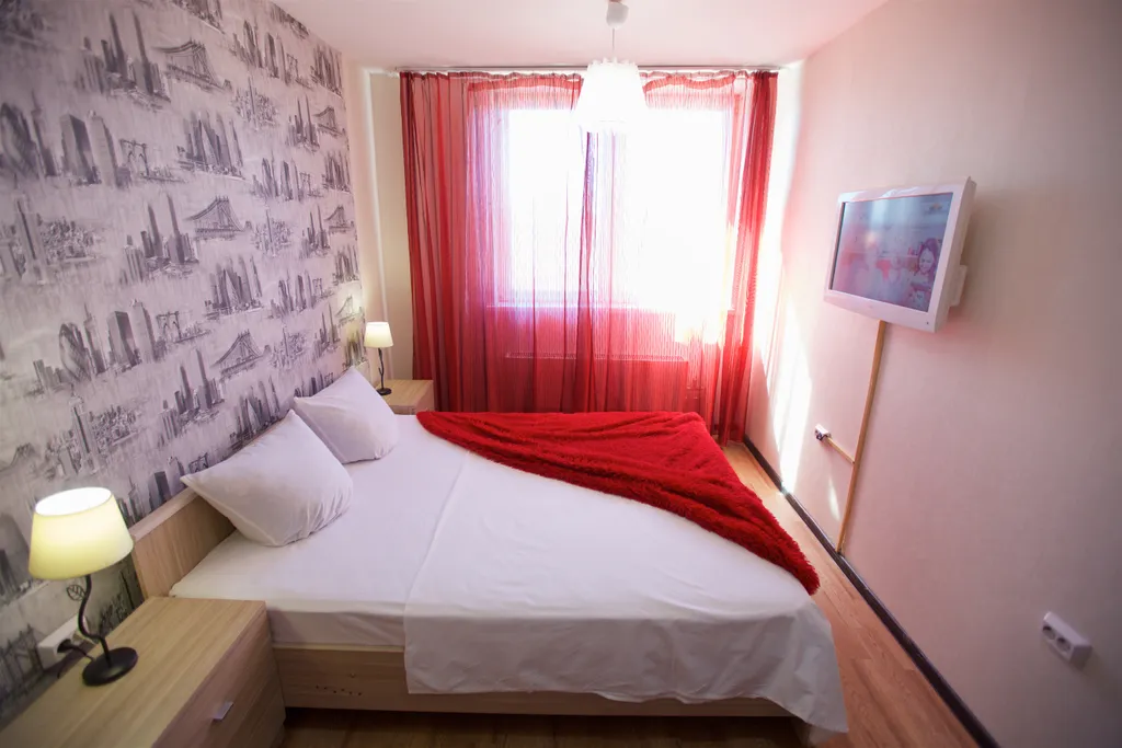 Уютная квартира с двумя кроватями для 6 гостей у ТРЦ Планета