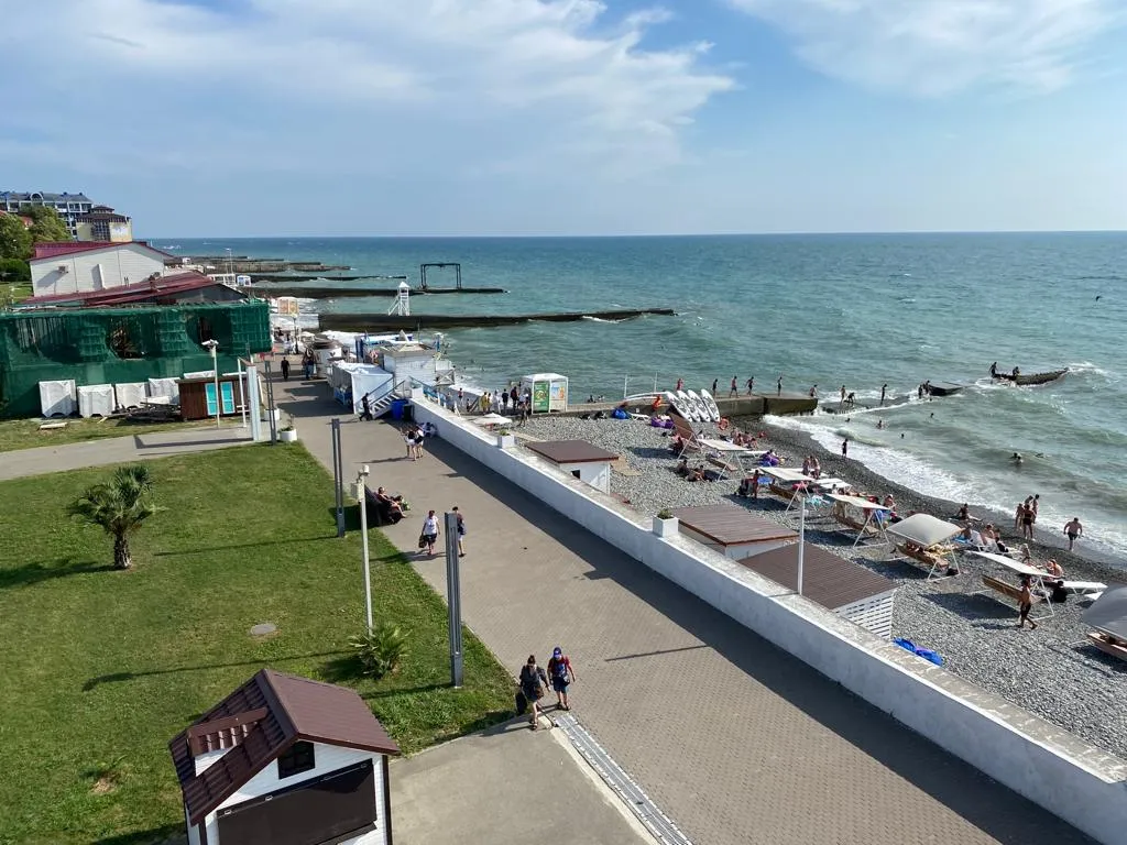 Панорама с видом на море, с зоной мангала