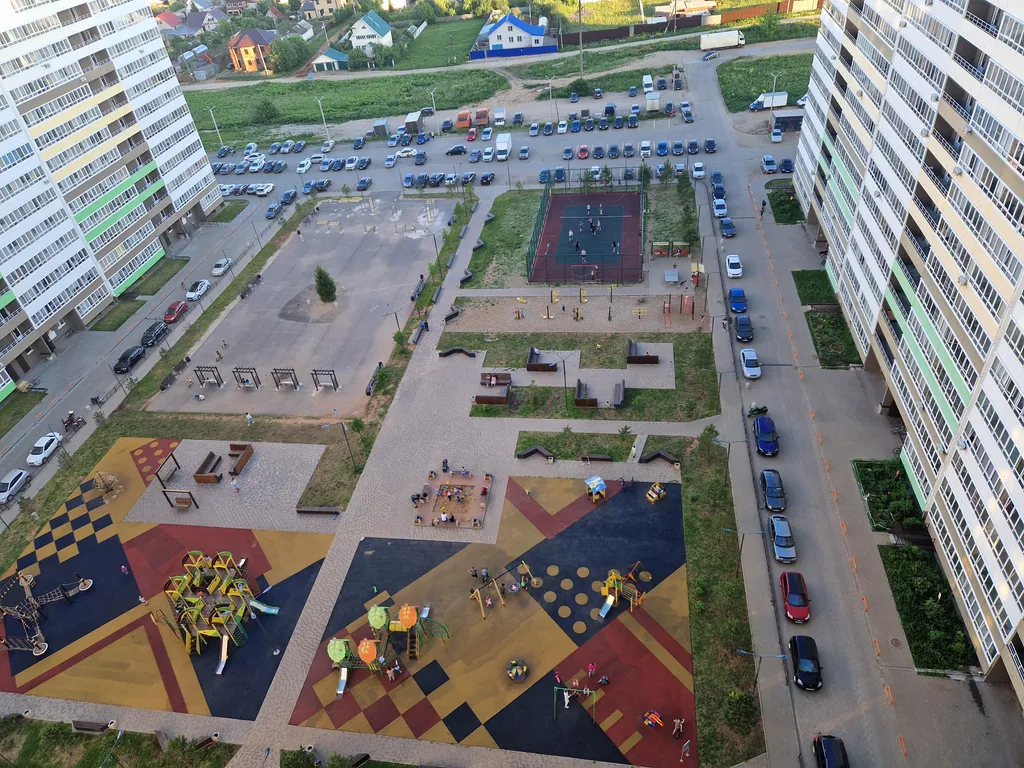 Студия с красивым видом