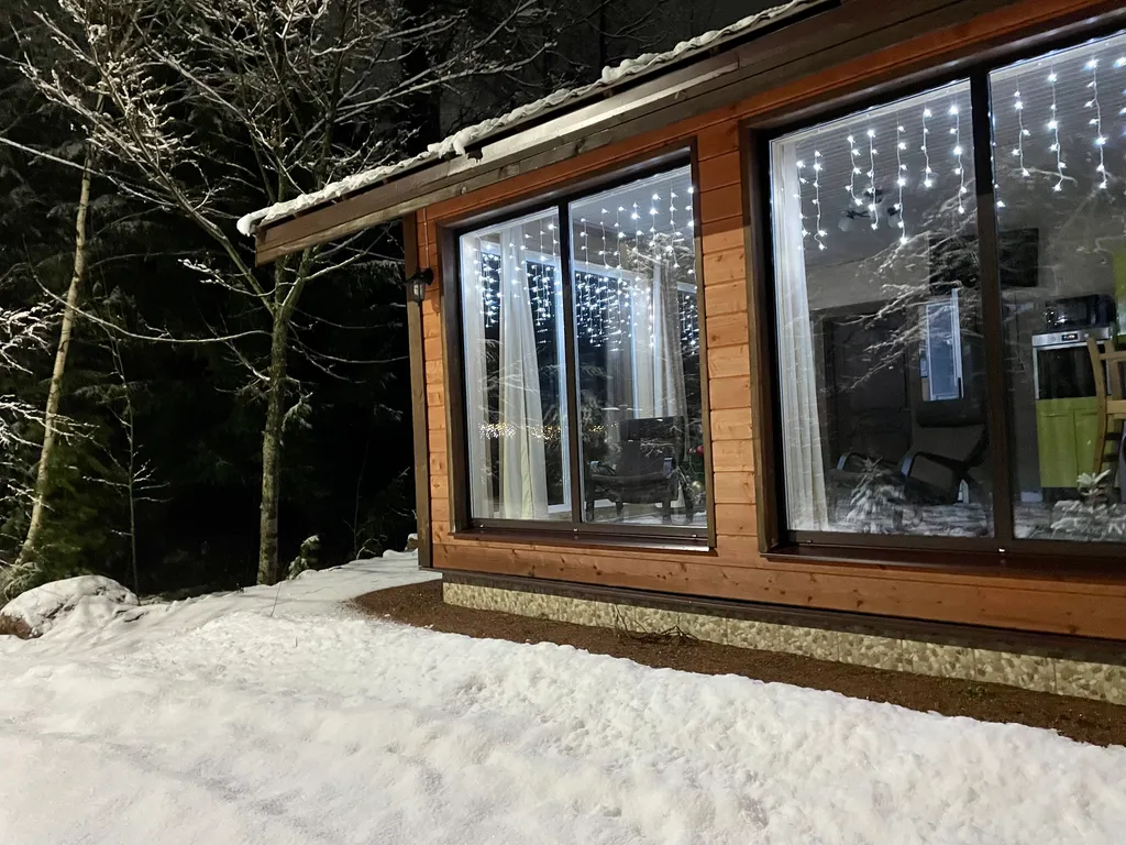 Одноэтажный дом с 2 спальнями, сауной и видом за Выборгский залив