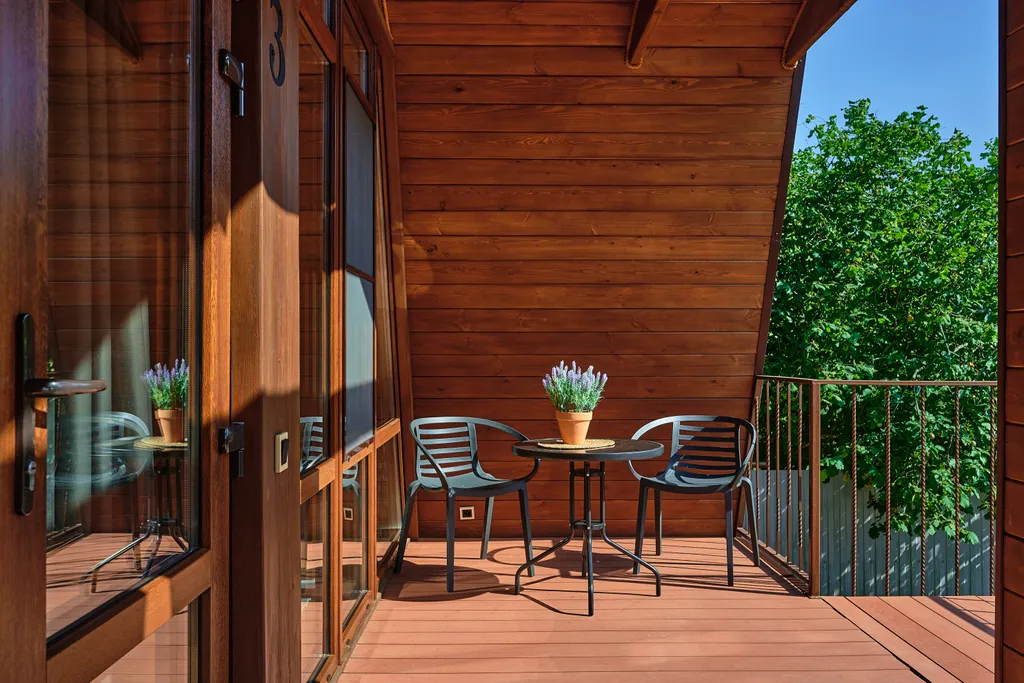 Коттедж Коттедж Шале с 1 спальней, кухня-гостиная с диваном и ванной комнатой — Мезмай