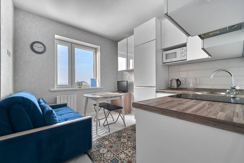 Современная квартира с удобствами и посудомоечной машиной