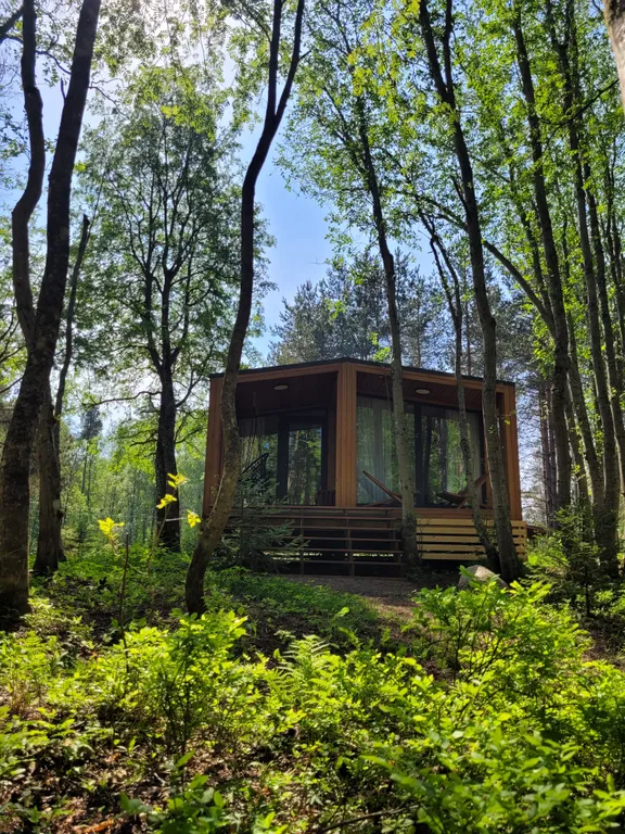 База отдыха 37m2 — чан, кухня, Wi-Fi