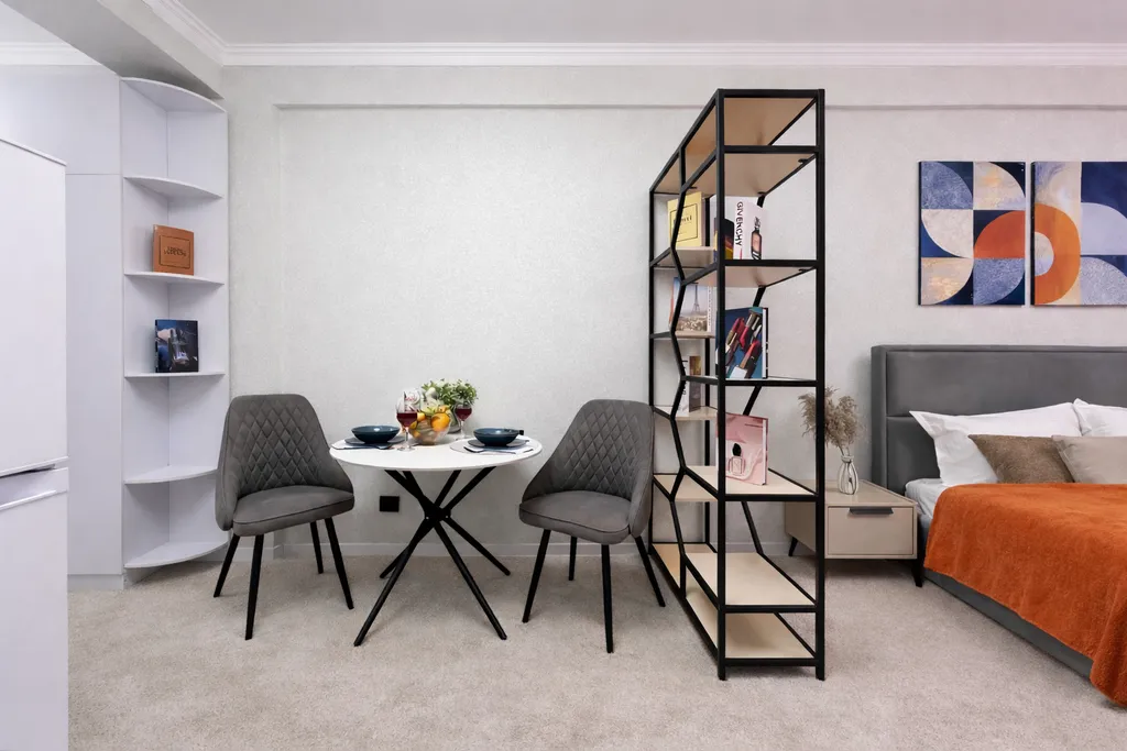 Современная уютная студия с панорамным видом