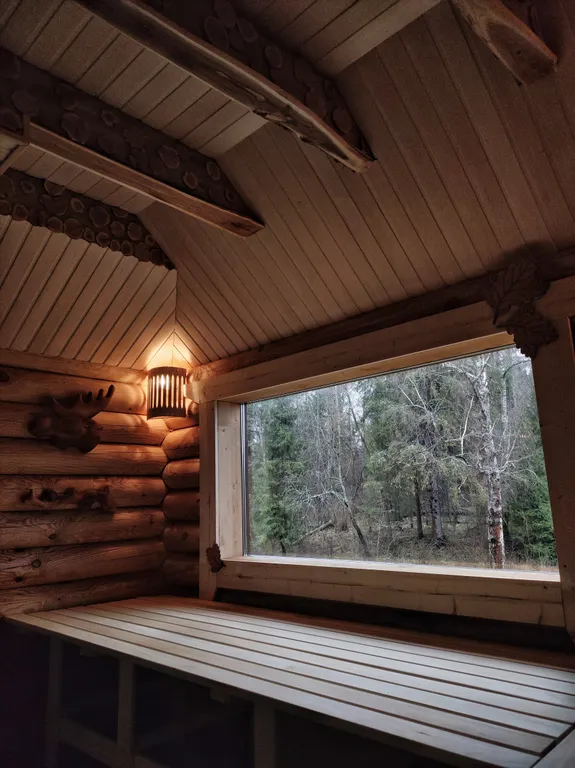 Дом с баней Рыбка у пруда