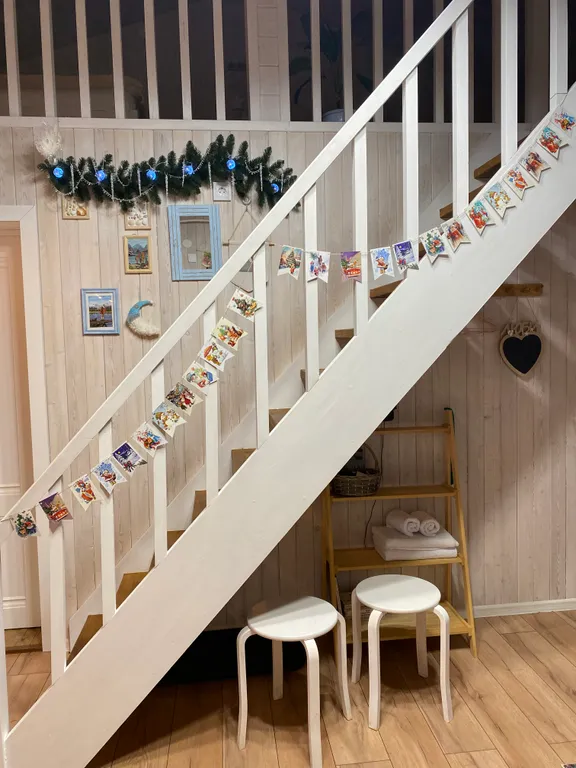 Новый светлый теплый атмосферный барнхаус с террасой “Barny”