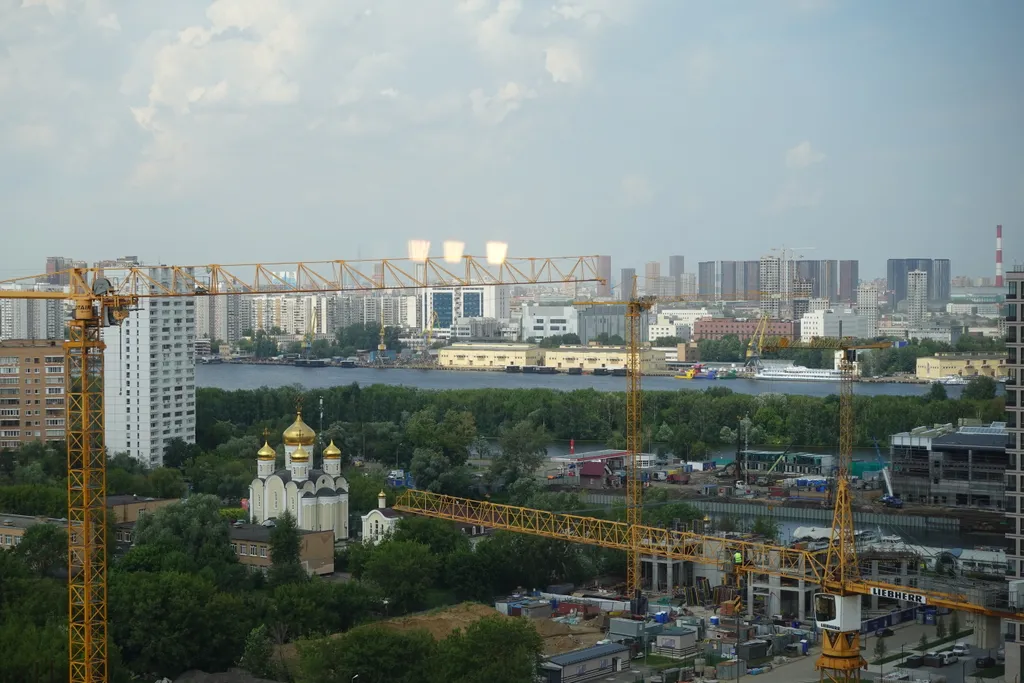 Квартира Квартира Видовая евродвушка на набережной с панорамным видом на город — Москва