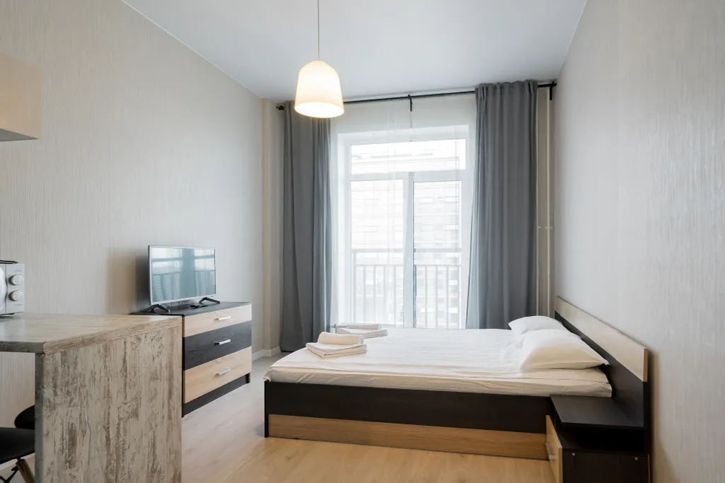 Квартира Квартира Студия в апарт-комплексе "Салют" на Звездной — Санкт-Петербург