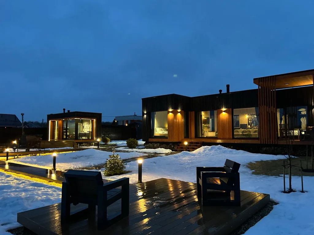 Коттедж Дом у Озера с панорамным видом, баней и чаном — Осташёво