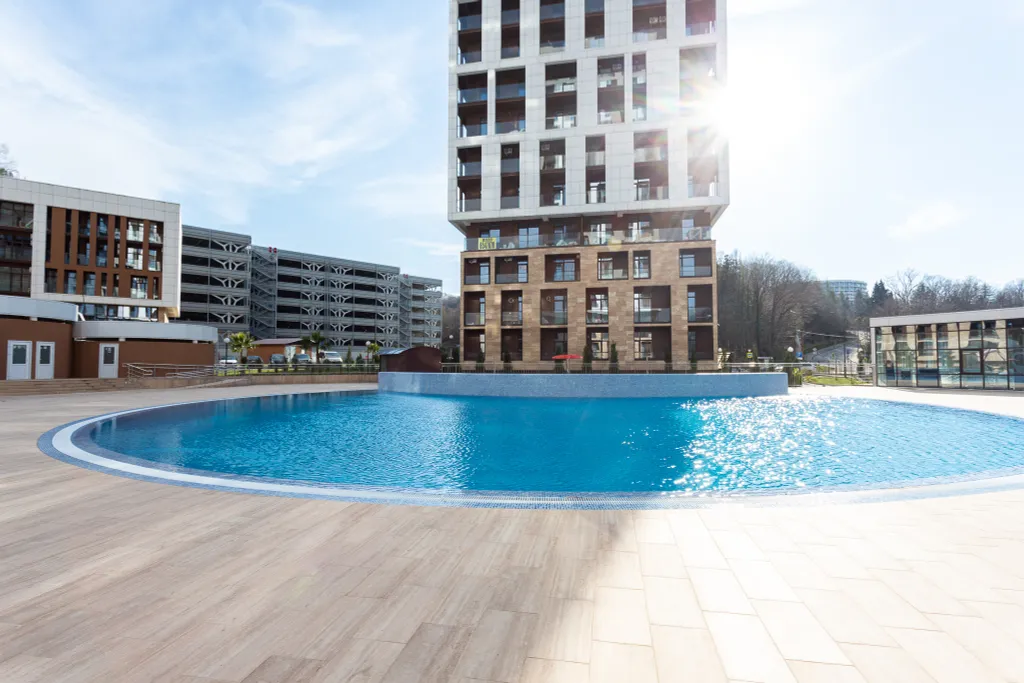 Уютная студия Аллея 254 с бассейном на территории