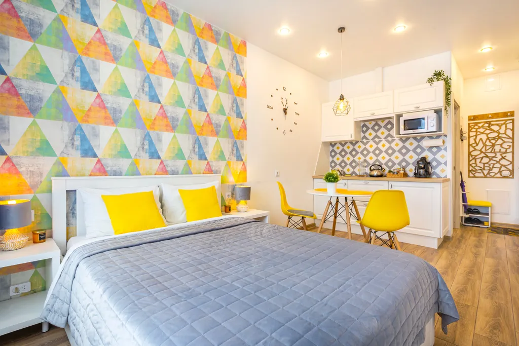 Апартаменты Riverside с панорамным окном в центре