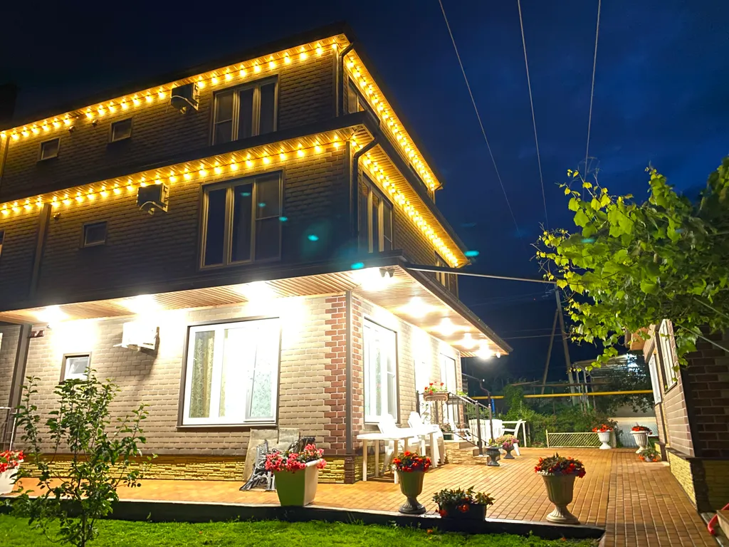 Бассейн в домике шале с сауной и мангалом