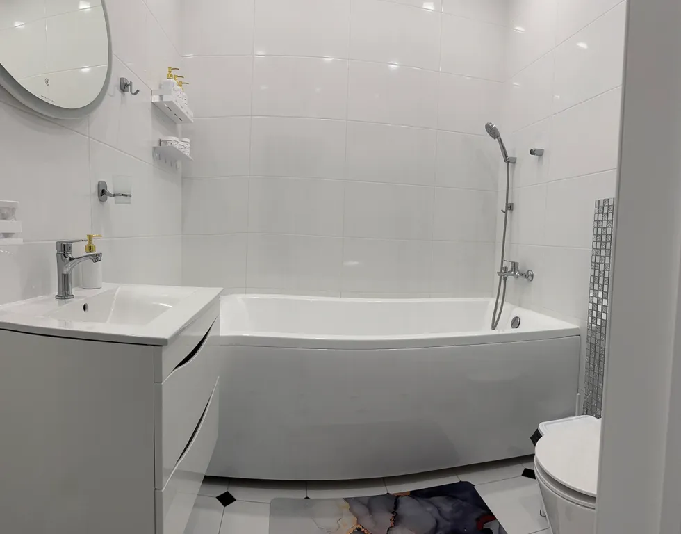 Новая белоснежная квартира в современном ЖК