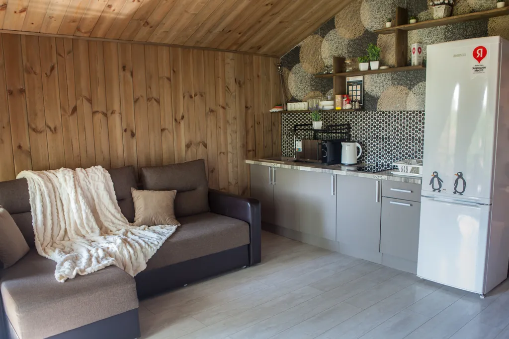 Барнхаус ВЕСНА с камином и баней