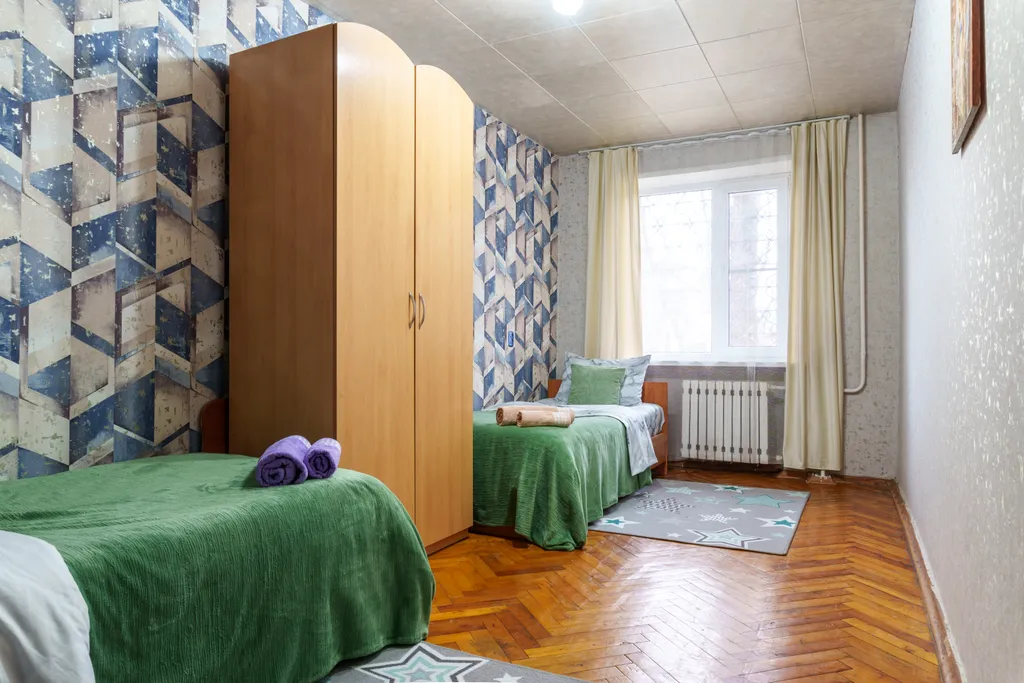 Комфортабельная трёхкомнатная квартира(7 гостей 5 спальных мест)