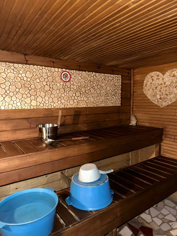 Дом c финской дровяной сауной и отдельной баней в Карелии