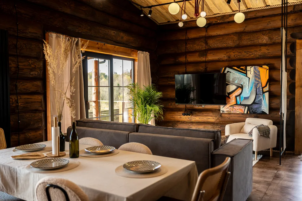 Сруб на окраине деревни