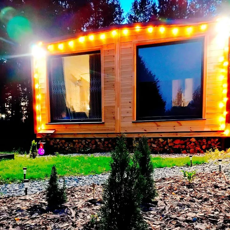 Домик с чаном в лесу