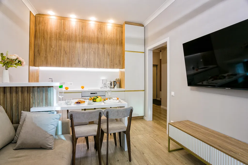 Апартаменты в Скай Плаза у моря с двумя террасами