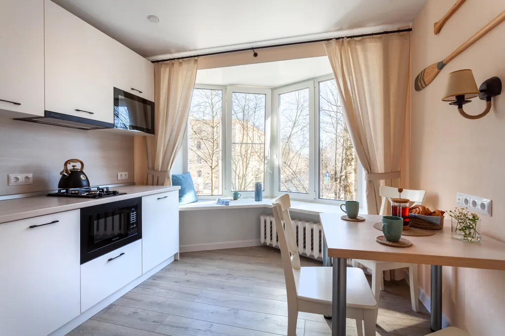 Квартира Prudius Apart апартаменты в центре с панорамными окнами — Кронштадт