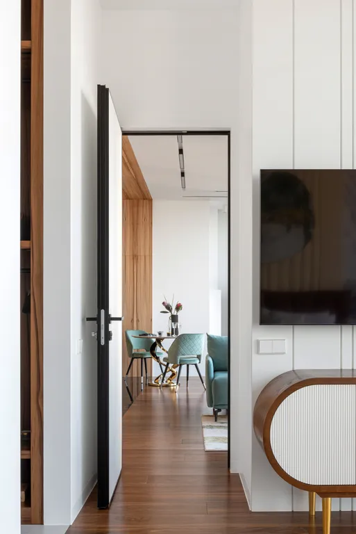 Роскошный апартамент Табрис на 81 этаже с ванной у окна в спальне