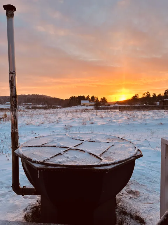 Дом с баней и банным чаном