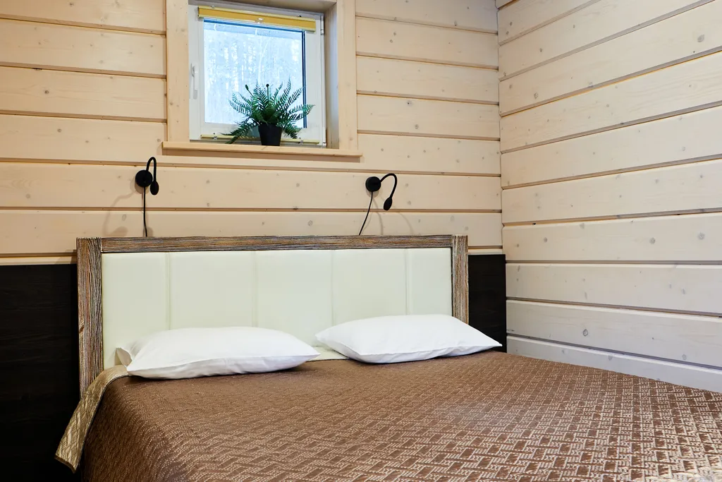 Уютный коттедж с двумя спальнями, сауной и камином