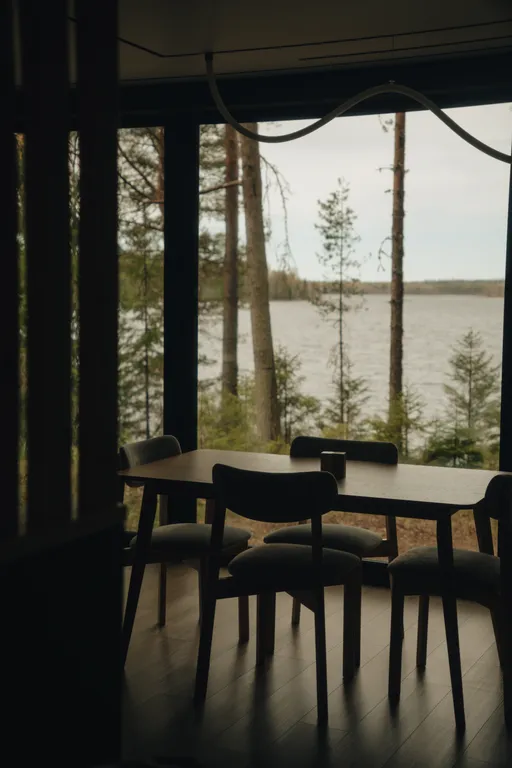 Дом в Карелии с видом на сосновый лес