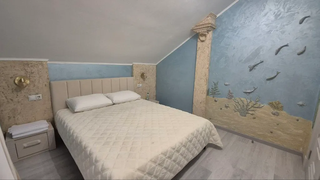 Коттедж Перламутр с сауной и 4 спальнями