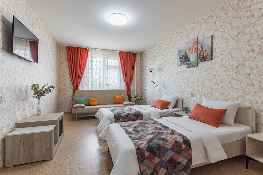 Комфортная квартира с отдельными кроватями — аренда посуточно в Нижний Новгород