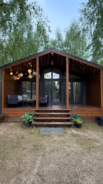 Барнхаус с панорамными окнами Campbin