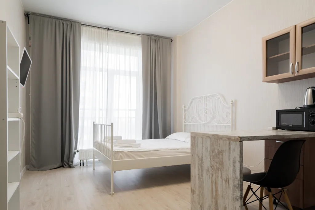 Квартира Квартира Студия в апарт-комплексе "Салют" на Звездной — Санкт-Петербург