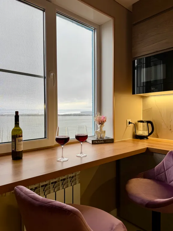 Видовая квартира на набережной! Вид на Море и НВАЭС!Кровать King Size