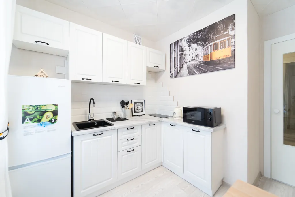 Светлая квартира в шаговой доступности от Ледового Дворца