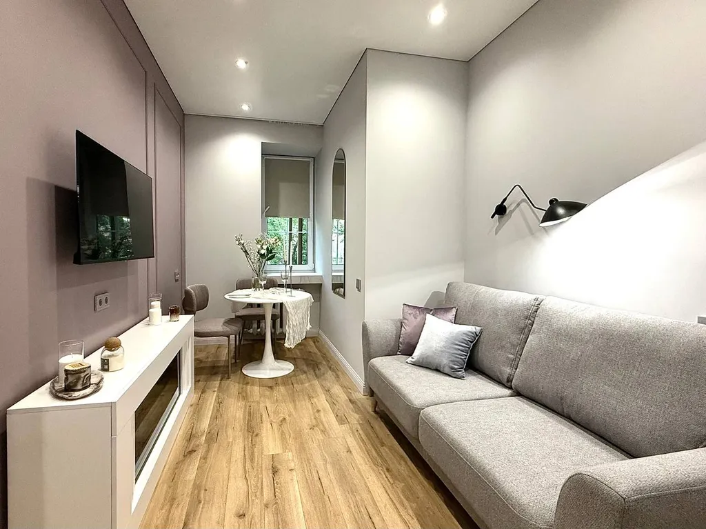 Апартаменты с камином и большой ванной