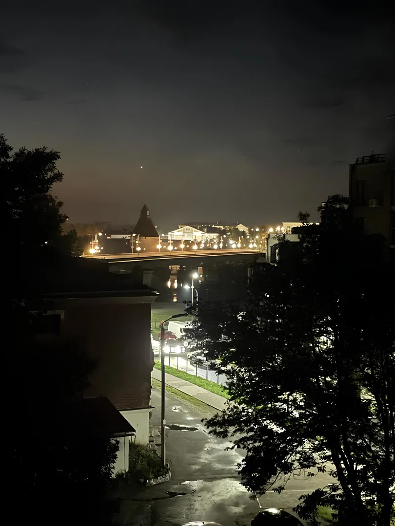 Ночной вид из окна